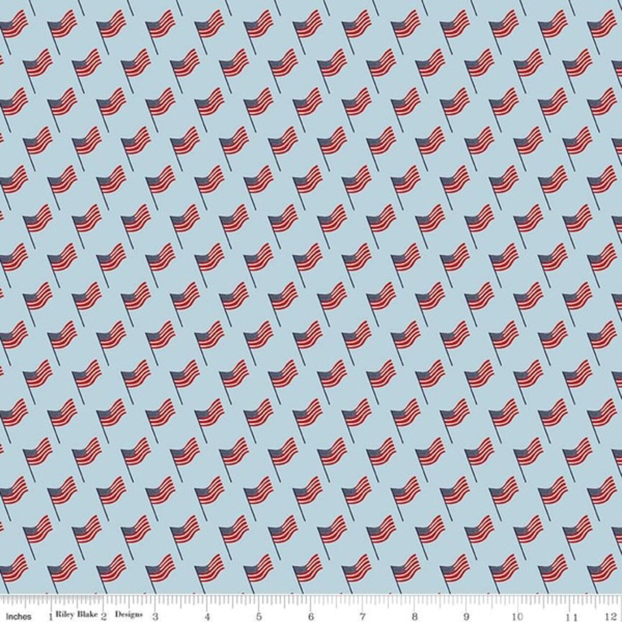 Flags in Sky (c15713-sky) | Stars and Stripes Forever | Lori Whitlock | Riley Blake